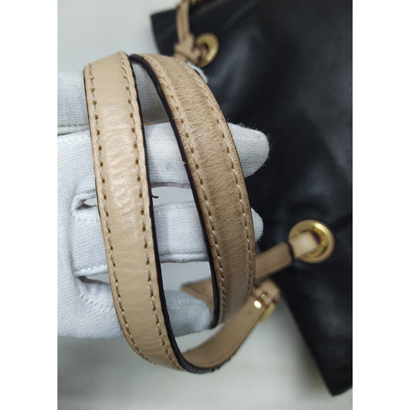 Michael Kors Jet Set Black Soft Leather Double Handles Tote Shoulder Bag - Picture 5 of 16